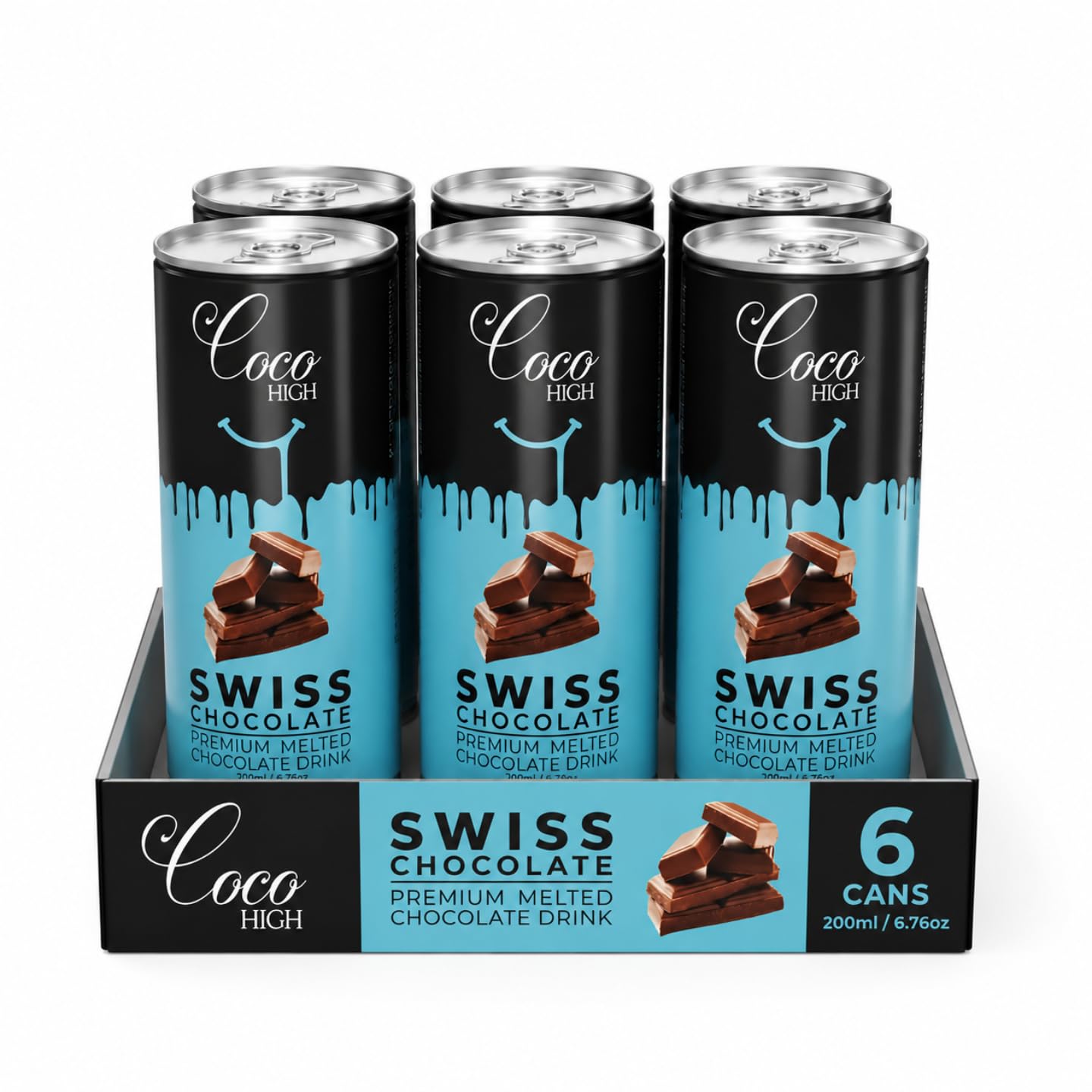 CocoHigh Swiss Chocolate Milk 1.2L (6 x 200ml) | Luxury Creamy